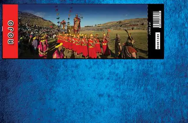 Inti Raymi 2026 Ticket. Roter Abschnitt