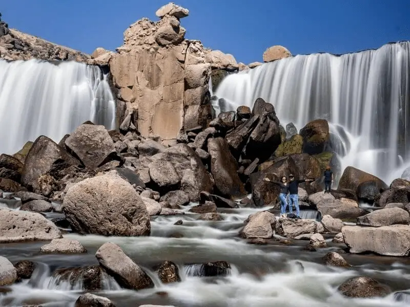 Trekking zum Wasserfall + Steinwald